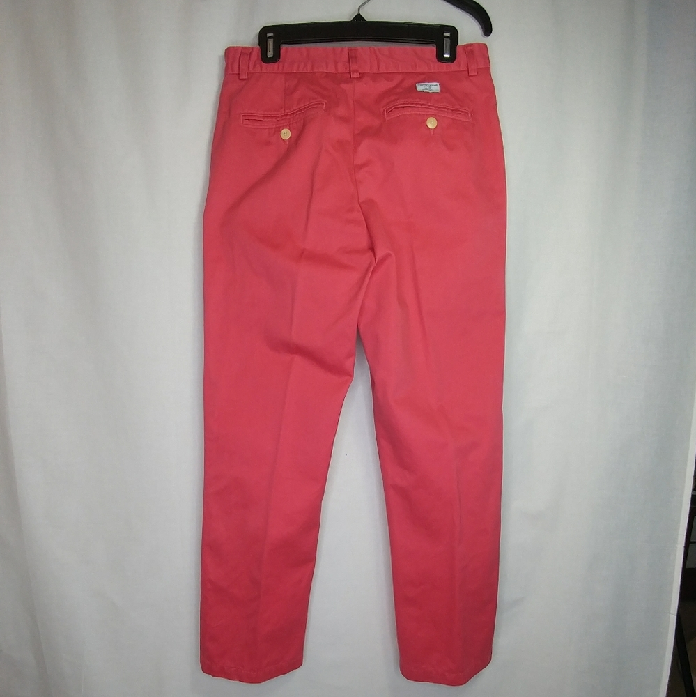 Vineyard Vines Salmon Pink Cotton Pants Size 30x30 - Picture 2 of 6